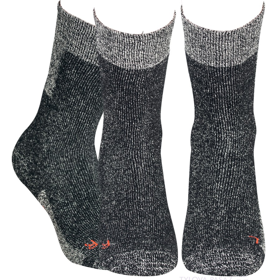 Pánské jednobarevné bavlněné sportovní froté ponožky RS