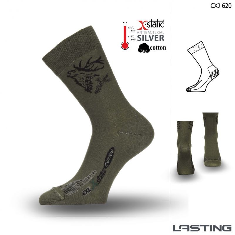 CXJ myslivecké X-Static ponožky Lasting