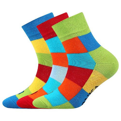 DECUBIK dětské barevné ponožky Lonka - 1pár EXTRA