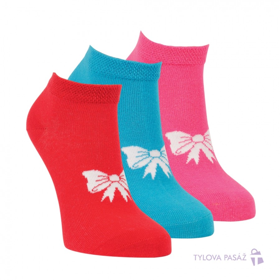 Dívčí bavlněné vzorované ponožky RS