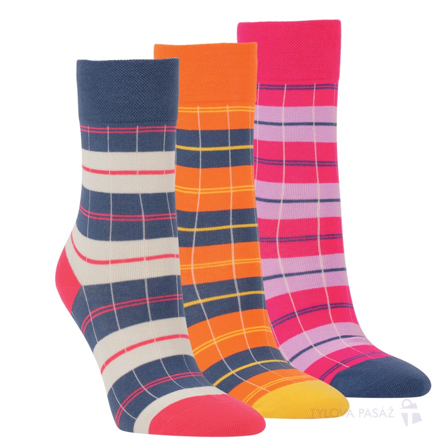 Dámské bavlněné módní zdravotní ponožky RS