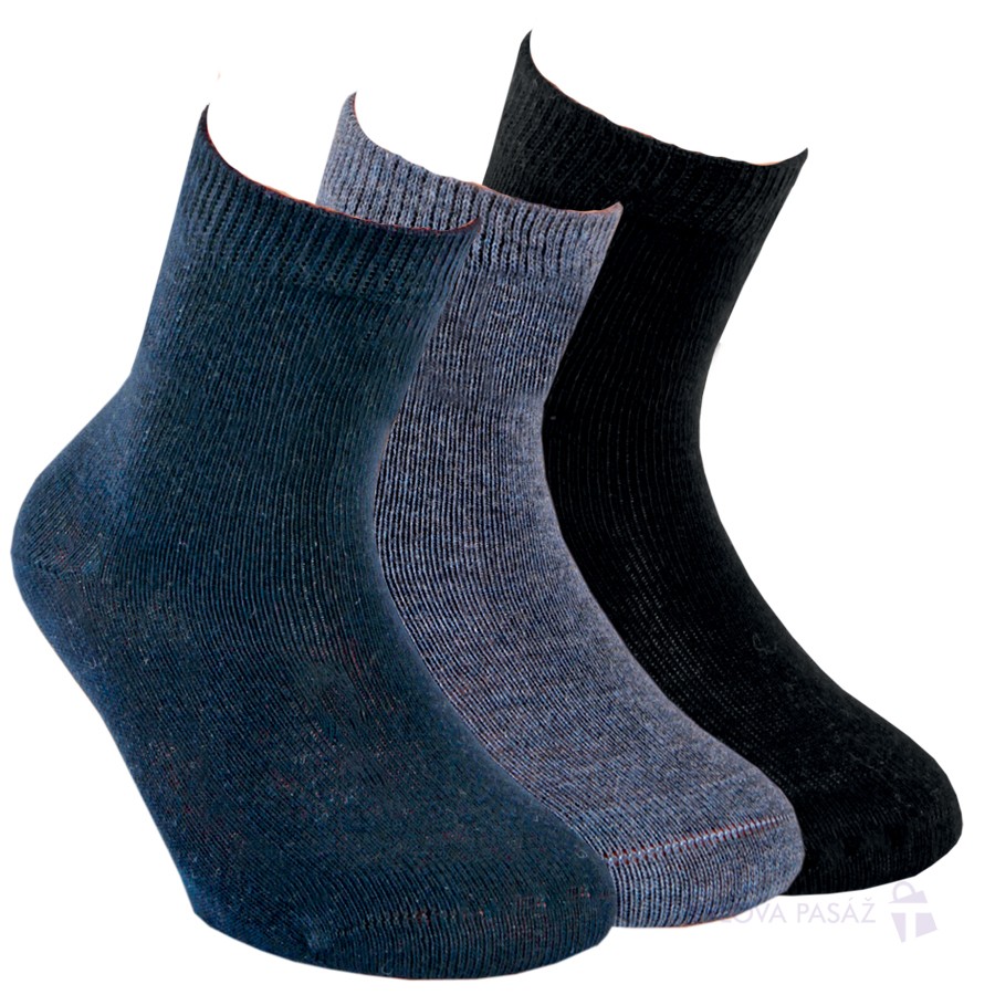 Chlapecké jednobarevné bavlněné ponožky RS
