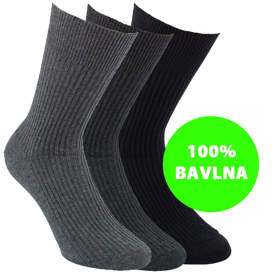PURE - 100% bavlněné ponožky RS