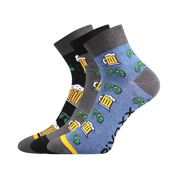 PIFF barevné ponožky s pivem Voxx - DARK