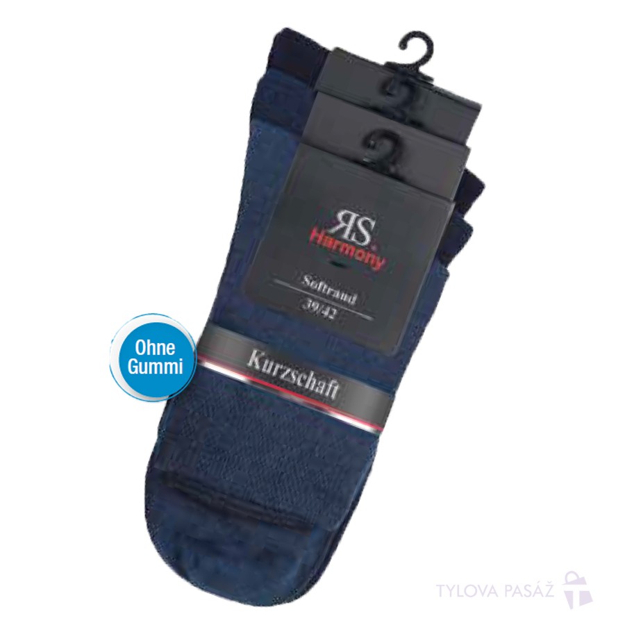 Pánské bavlněné zkrácené zdravotní ponožky RS