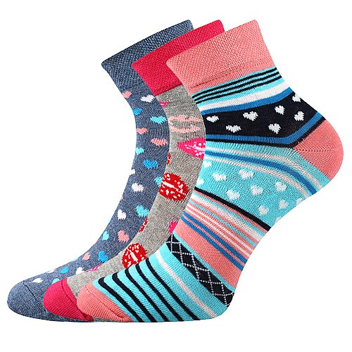 JANA dámské barevné ponožky - MIX 51
