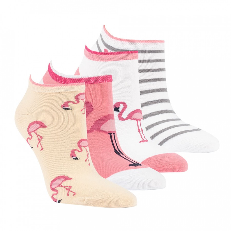 Dámské letní bavlněné sneaker ponožky se vzorem RS