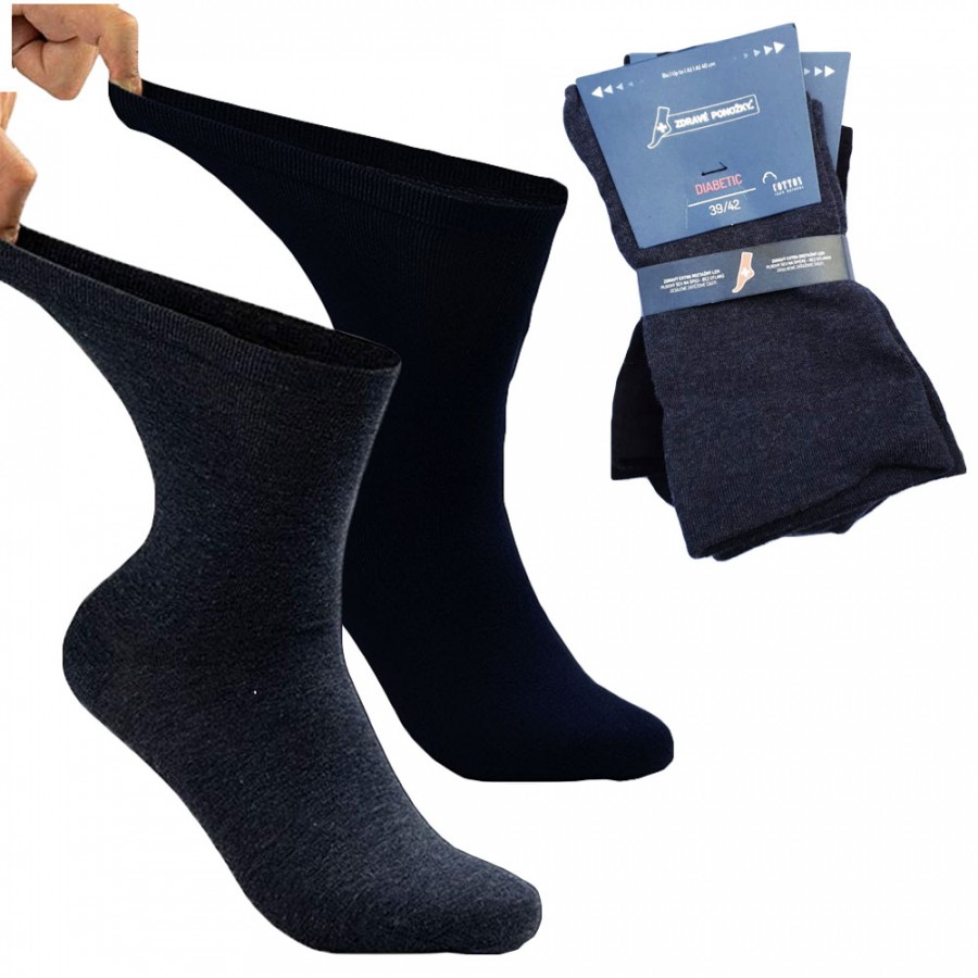 Extra široké pánské i dámské bavlněné ponožky