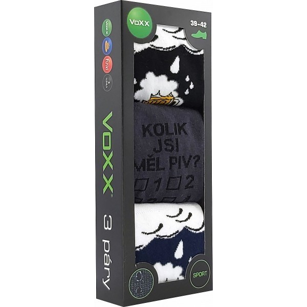 DEBOX barevné vánoční ponožky Voxx - PĚNA