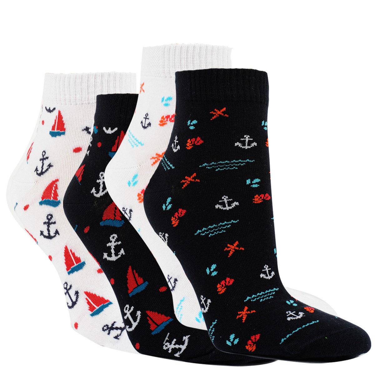 Dámské letní kotníkové elastické námořnické ponožky RS
