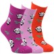 Dětské bambusové barevné froté ponožky Panda RS
