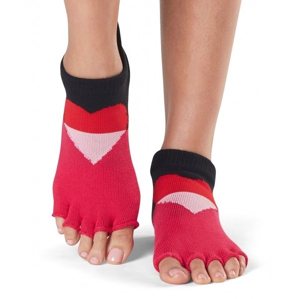 LOW RISE bezprstové protiskluzové ponožky ToeSox - PASSION