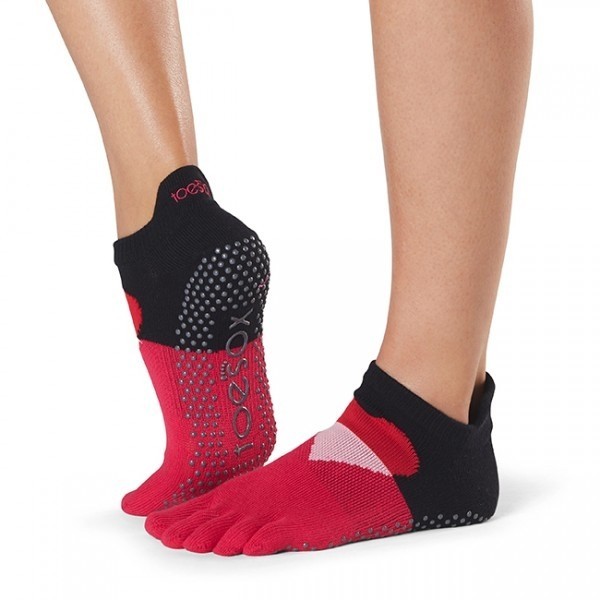 LOW RISE prstové protiskluzové ponožky ToeSox - PASSION