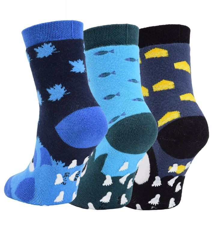 Dětské veselé protiskluzové froté ponožky VIO
