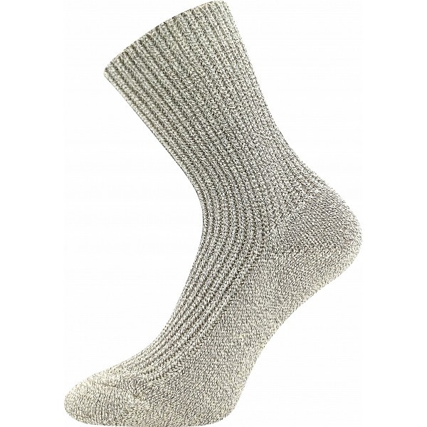KLEŤ teplé žebrované ponožky se zdravotním lemem Boma
