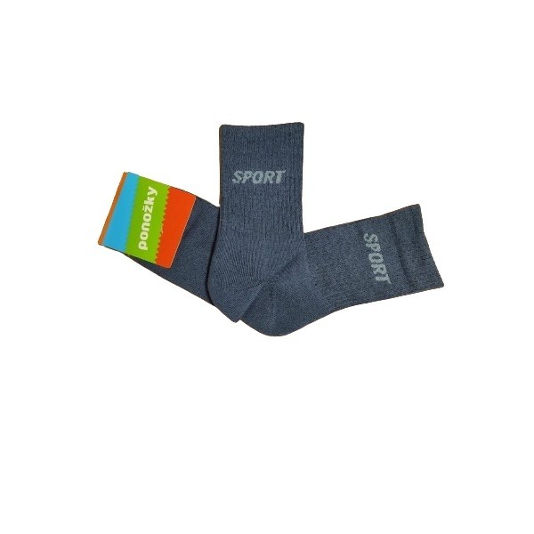 FX-SPORT jednobarevné bavlněné sportovní ponožky FUXY