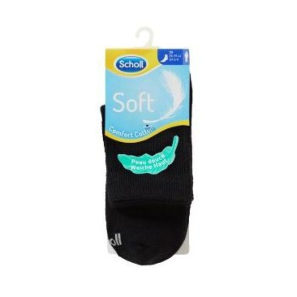 P0_0312 SOFT MIDDLE nadkotníkové bavlněné ponožky Scholl