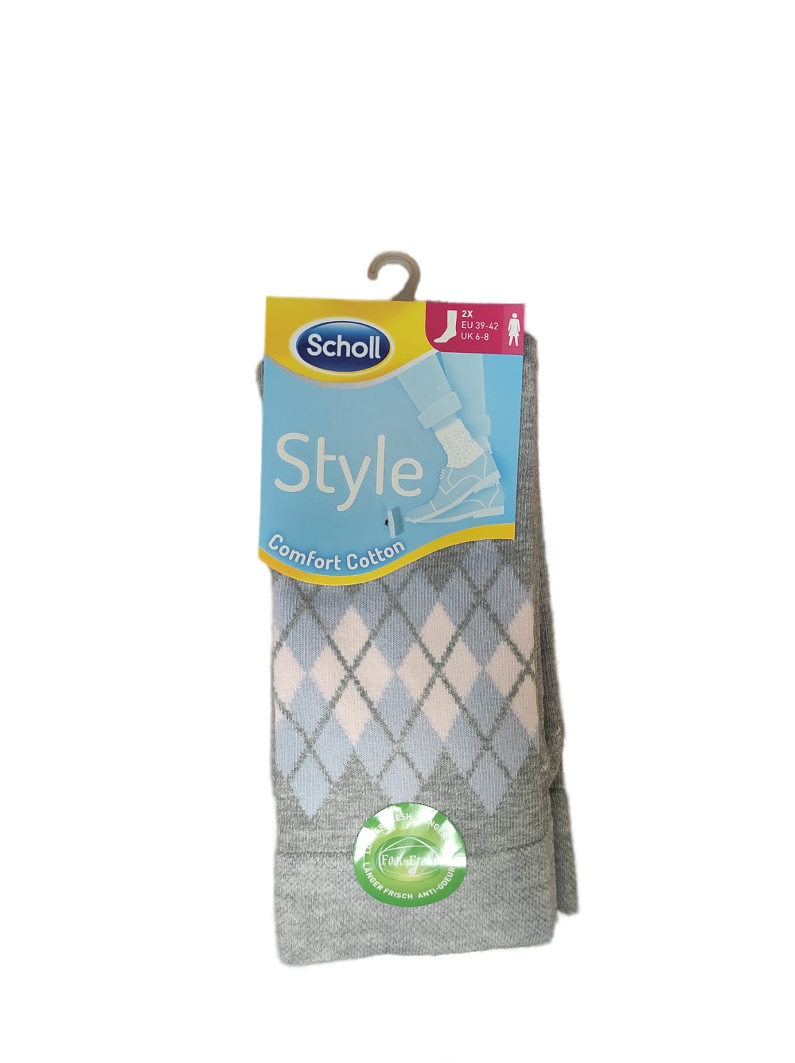 P0_0344 STYLE 2 LONG vzorované bavlněné ponožky Scholl