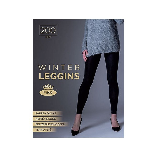 WINTER LEGGINS 200 DEN extra silné punčochové legíny Lady B