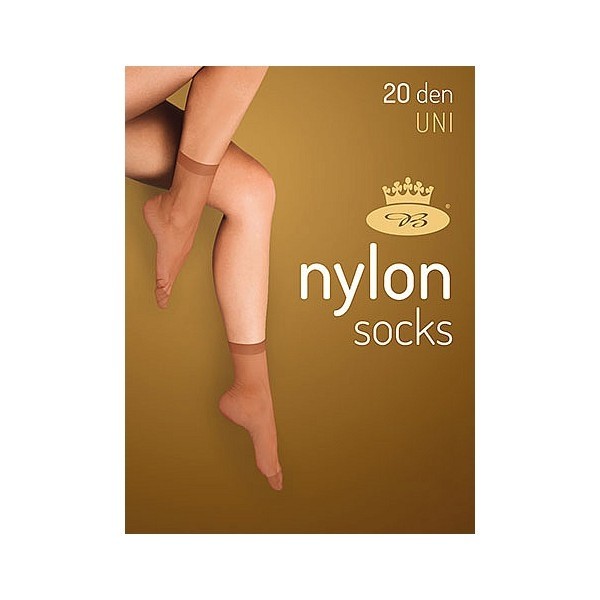 NYLON SOCKS 20 DEN punčochové ponožky Lady B - 12 párů