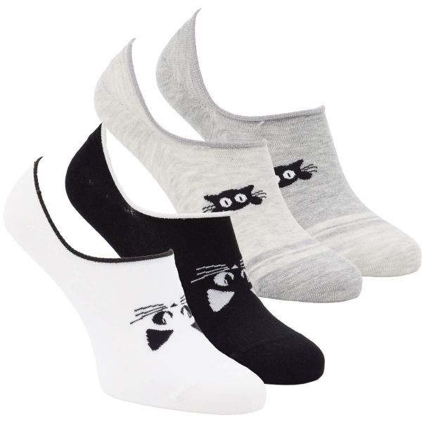 Dámské bambusové kočičí neviditelné sneaker ponožky Zdravé ponožky