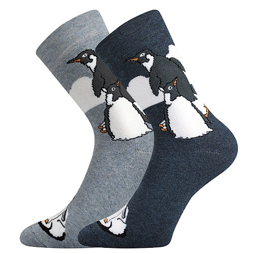 BEDŘICH bavlněné froté ponožky s tučňákem Boma